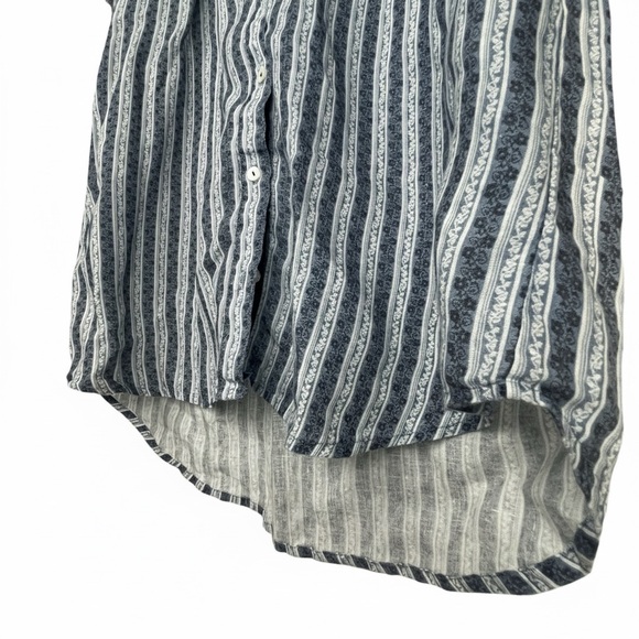 Roller Rabbit 100% Linen Striped Button Front Dress M - Picture 3 of 7